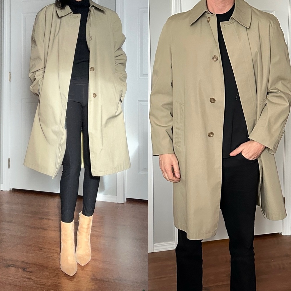 VTG Oversized Sage Trench Coat